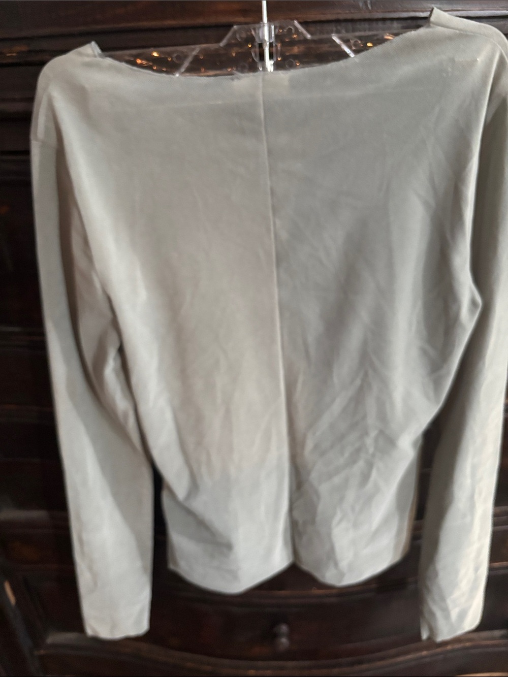 Intimately by Free People Countdown Flocked Longsleeve Top Sz S - Picture 3 of 3